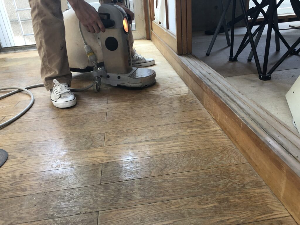 フローリング研磨